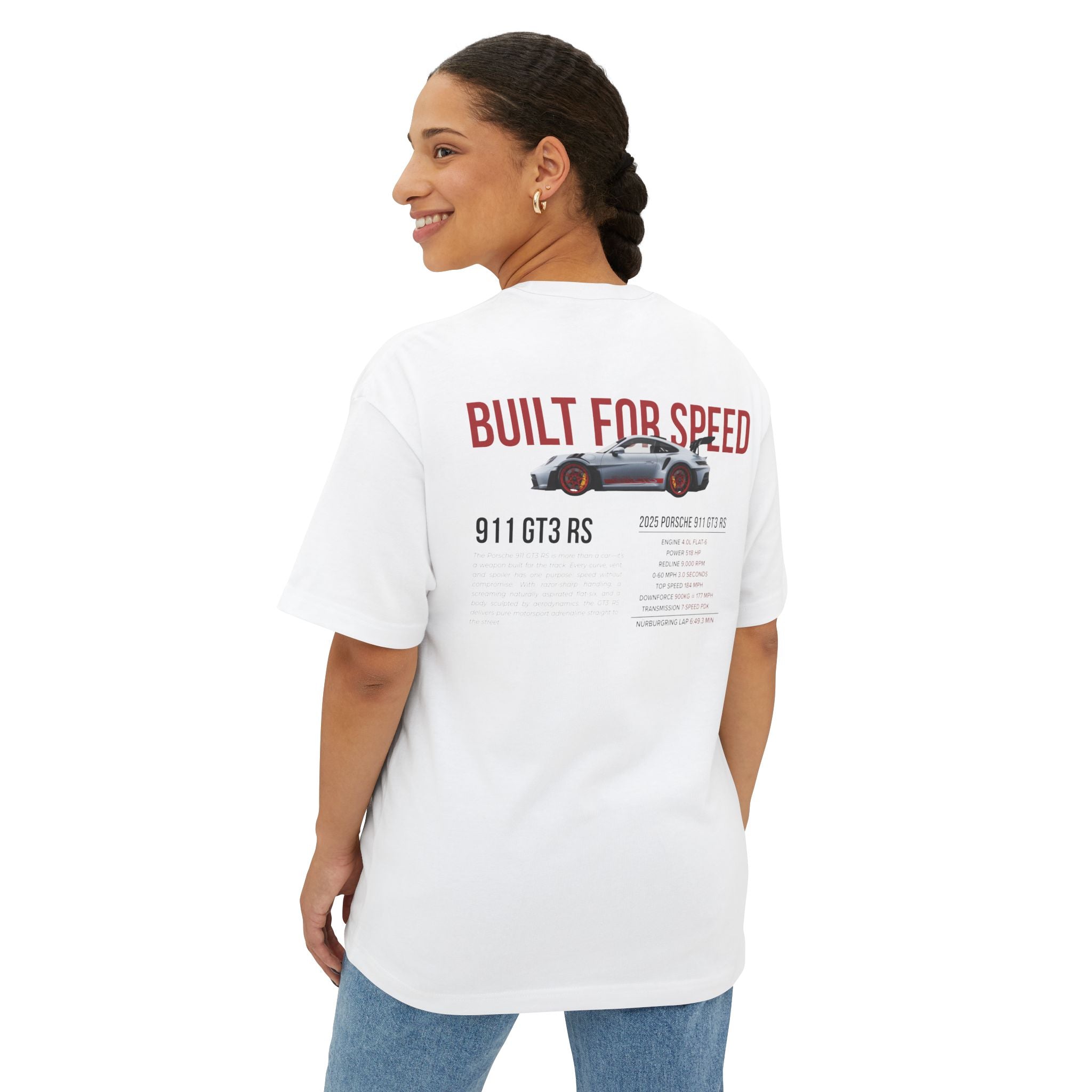 Porsche 911 GT3 RS Oversized Tee, Unisex