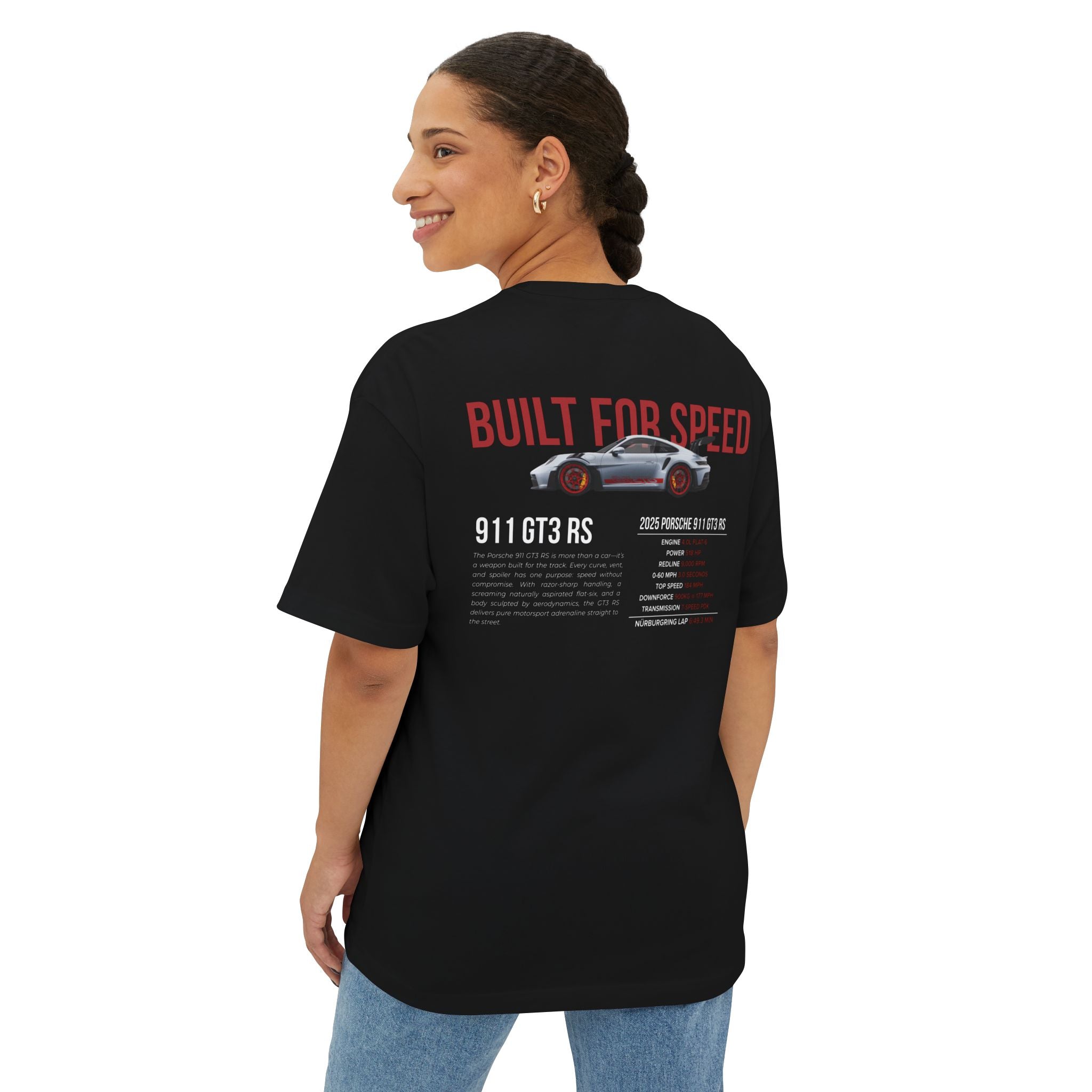 Porsche 911 GT3 RS Oversized Tee, Unisex