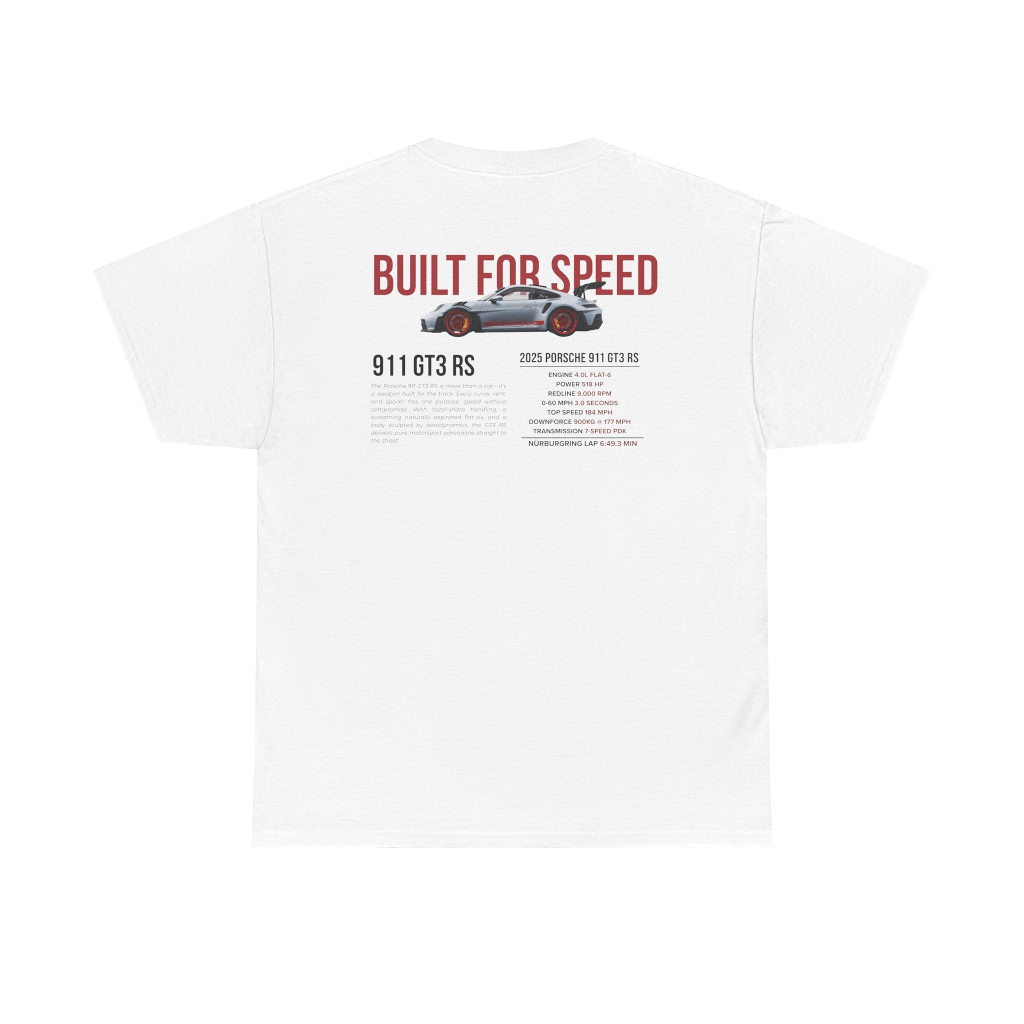 911 GT3 RS Graphic Tee, Unisex
